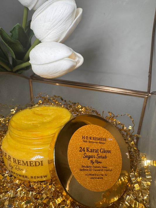 24 Karat Glow – Exfoliating Body Scrub (5 oz)